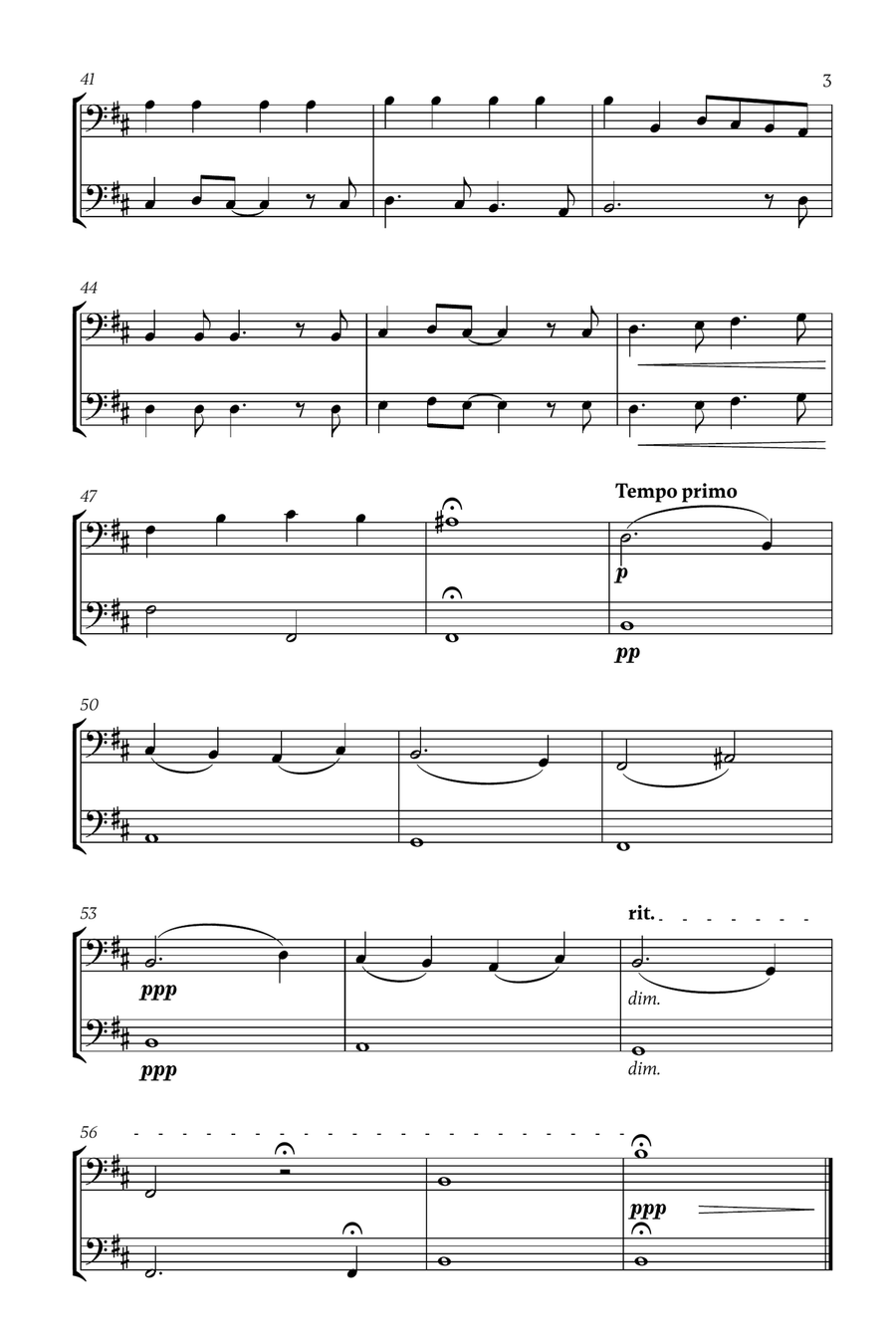 Mary, Did You Know? Mary, Did You Know? Trombone Duet scores gallery preview page 3