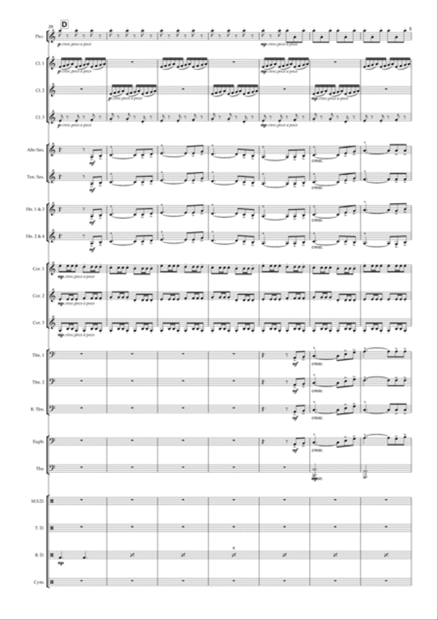 Dragonborn (skyrim Theme) Marching Band scores gallery preview page 5