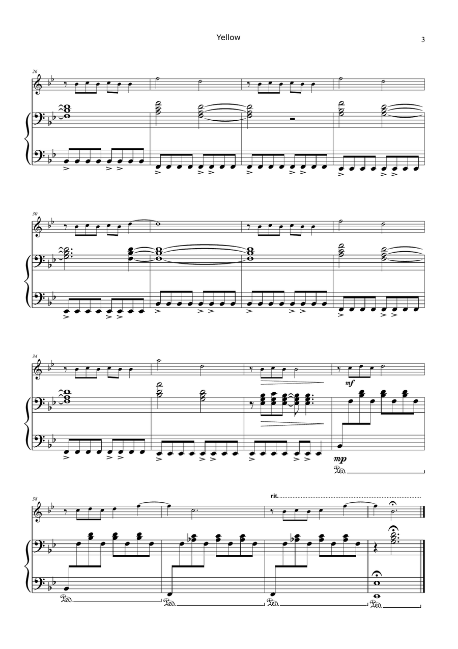 Yellow Chamber Music scores gallery preview page 3