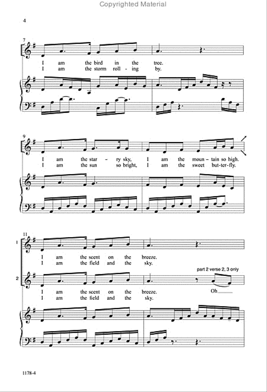 I Am - Two-part Octavo 2-Part scores gallery preview page 4