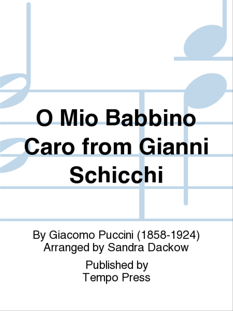 Gianni Schicchi: O Mio Babbino Caro Orchestra scores gallery preview page 1