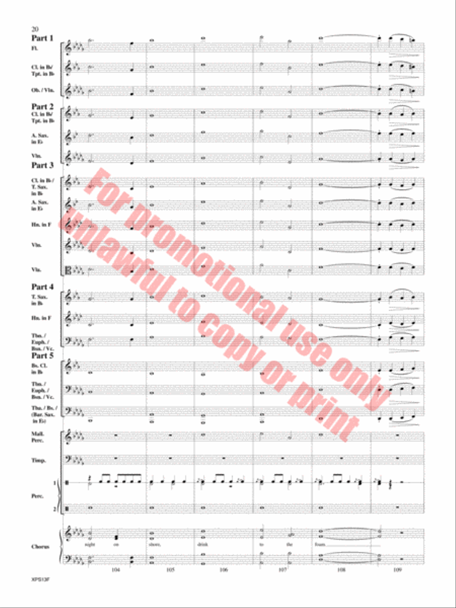 Armed Forces The Pride of America! Concert Band scores gallery preview page 21