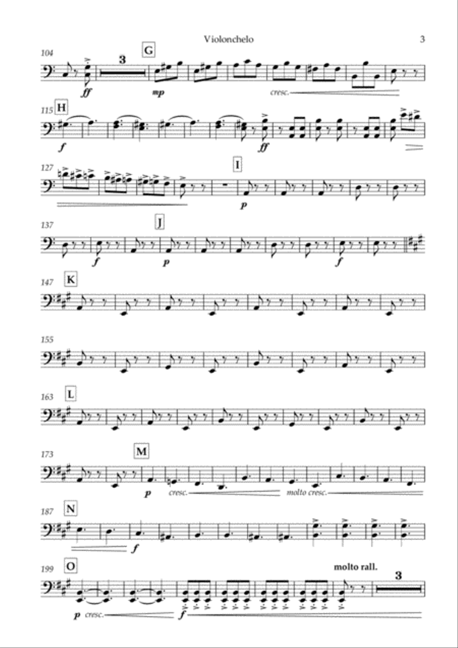 La Boda de Luis Alonso - G. Gimenez - For String Quartet (Cello) String Quartet scores gallery preview page 3