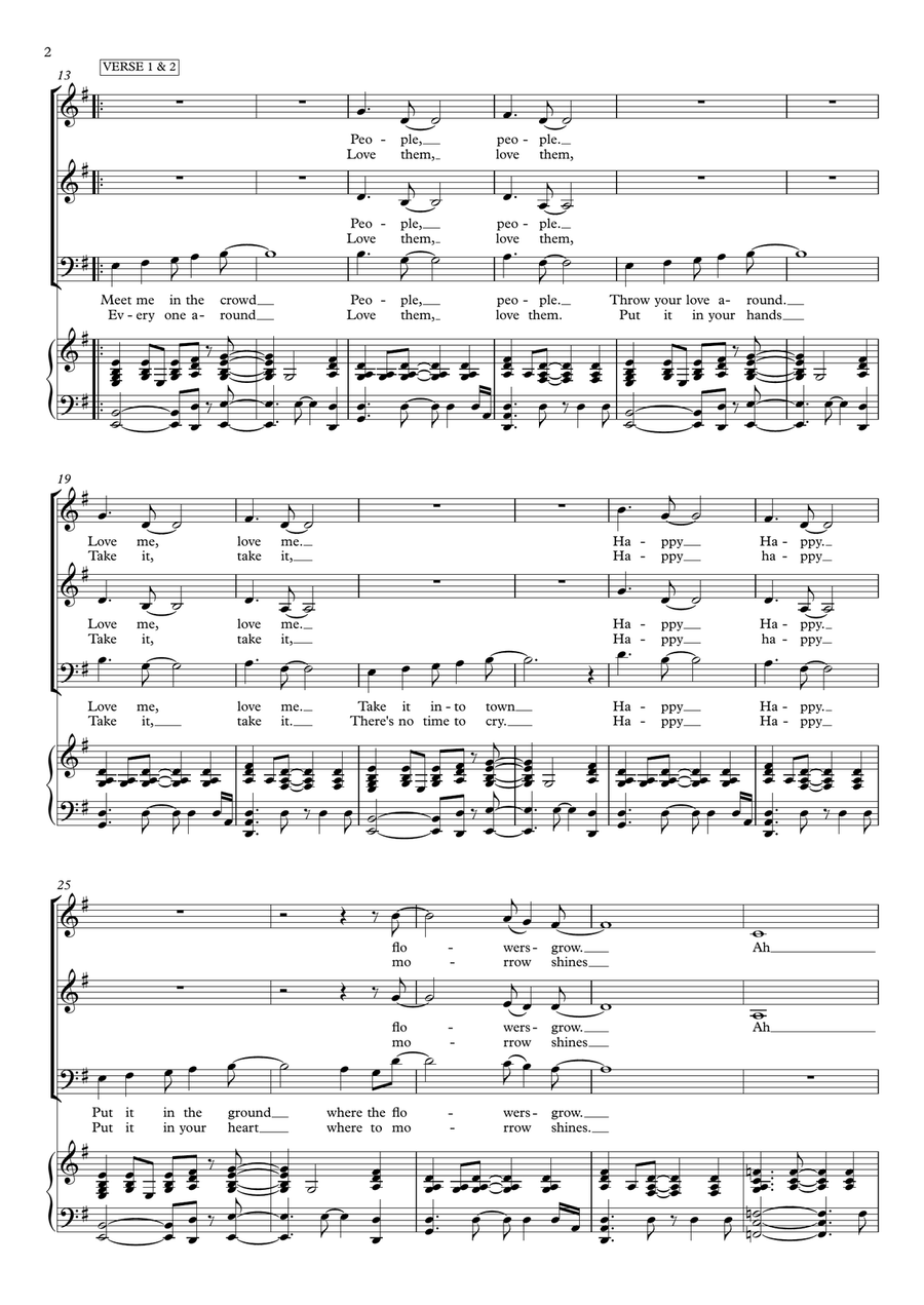 Shiny Happy People 3-Part scores gallery preview page 2