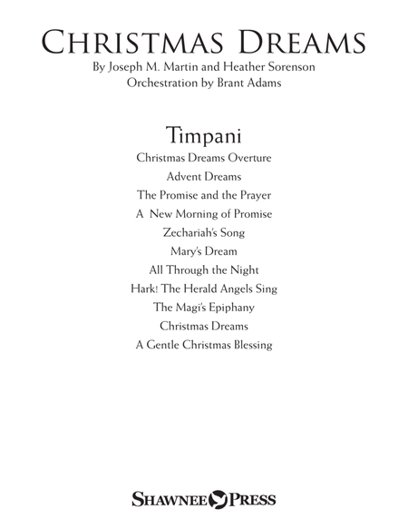 Christmas Dreams (A Cantata) - Timpani