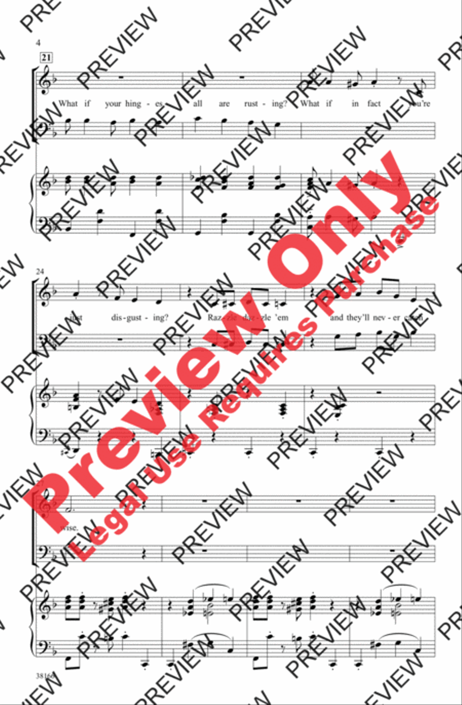 Razzle Dazzle 4-Part scores gallery preview page 15