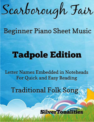Book cover for Scarborough Fair Beginner Piano Sheet Music 2nd Edition