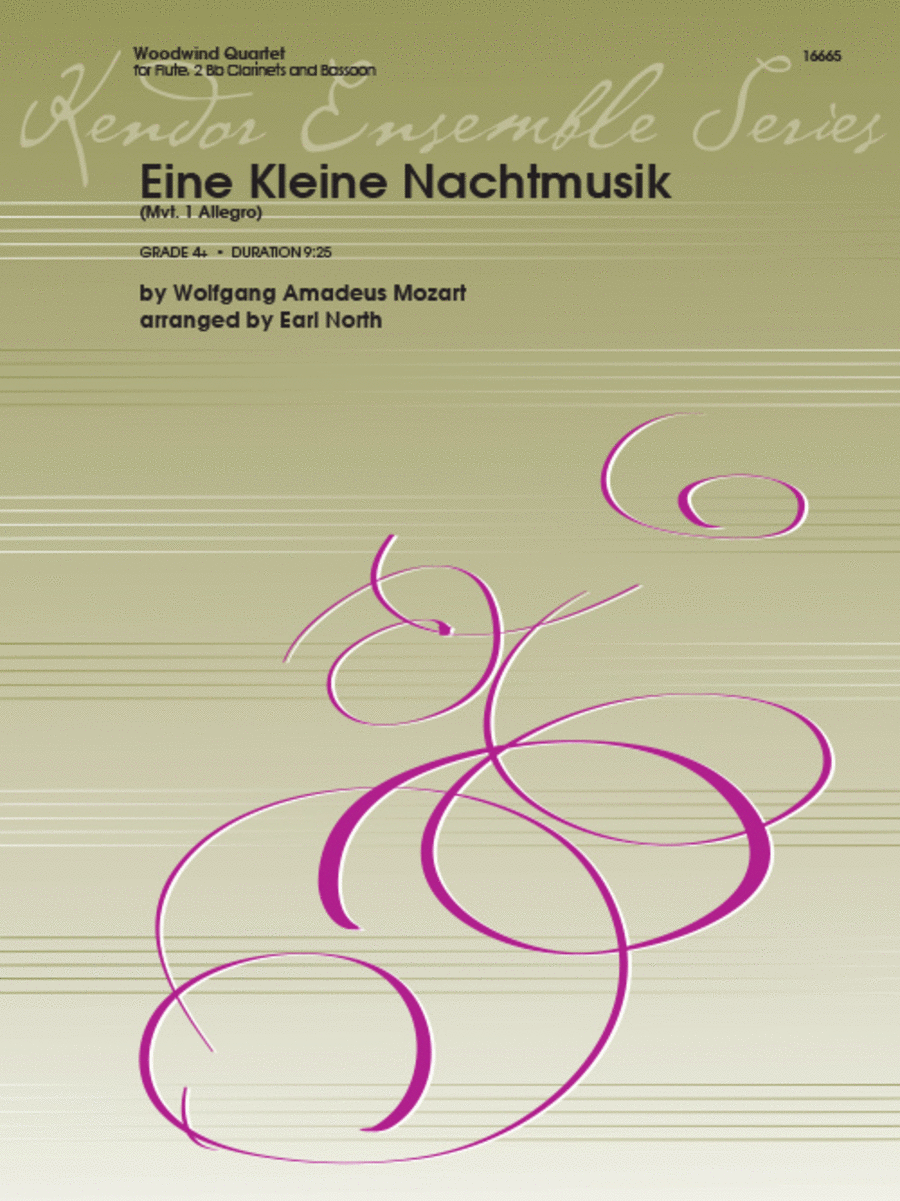 Eine Kleine Nachtmusik/Mvt. 1 Allegro Woodwind Quintet scores gallery preview page 1