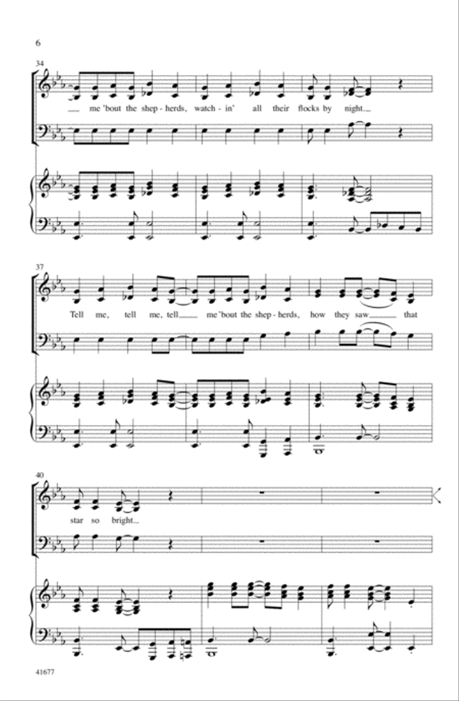 Tell Me, Tell Me! Tell Me, Tell Me! Choir scores gallery preview page 5