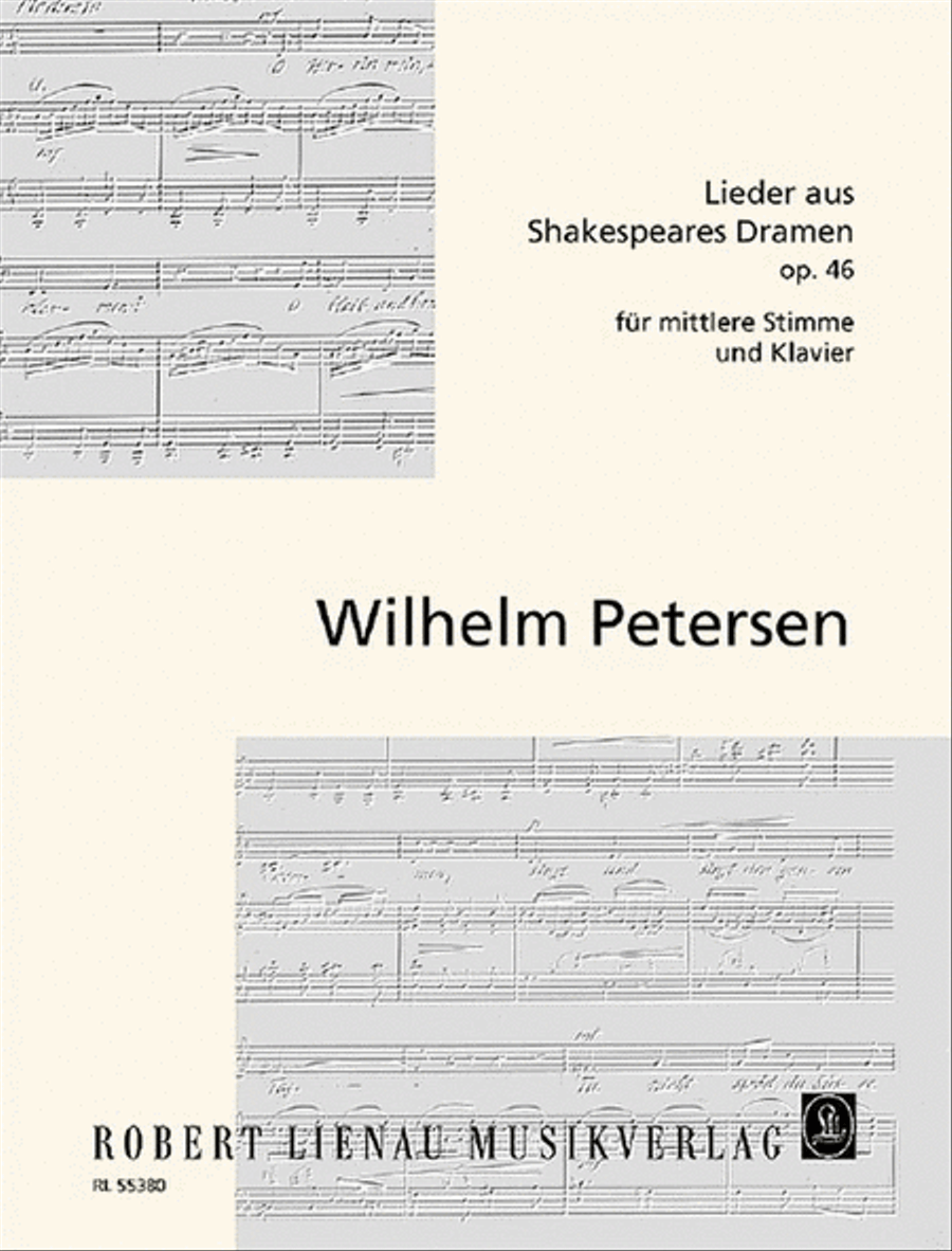 Lieder aus Shakespeare Dramen op. 46 Low Voice scores gallery preview page 1