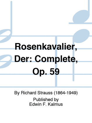 Book cover for Rosenkavalier, Der: Complete, Op. 59