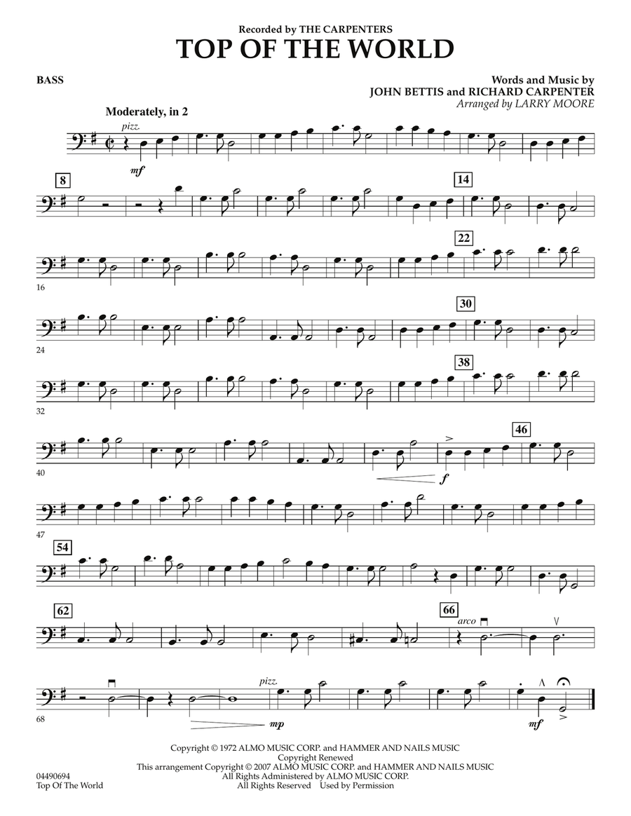 Top of the World - Bass Orchestra scores gallery preview page 1