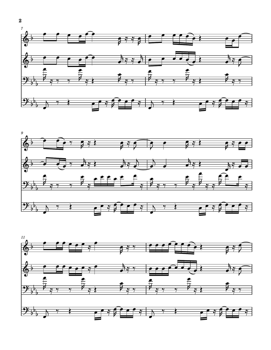 Do Your Thing Brass Quartet scores gallery preview page 3