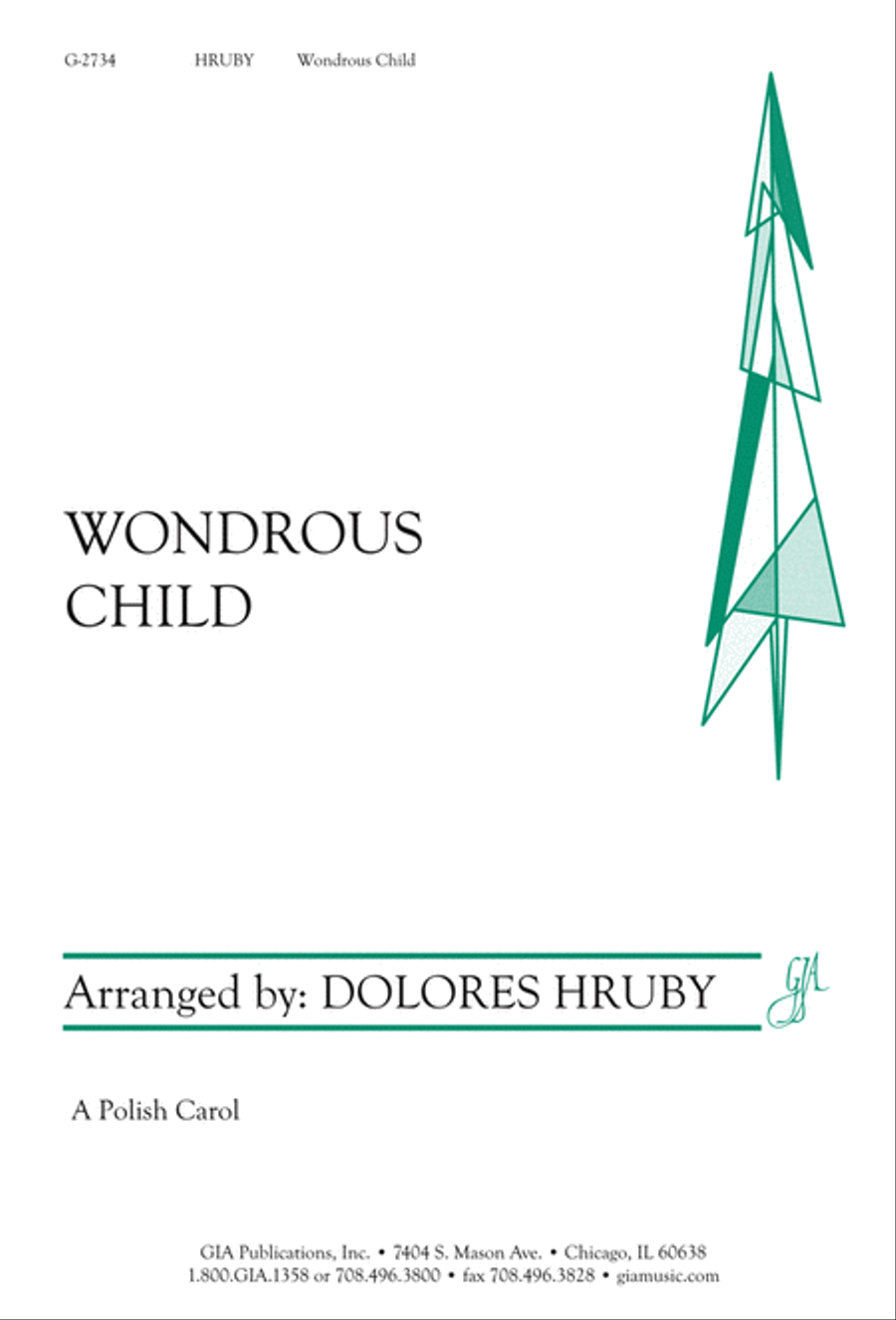 Wondrous Child Unison Choir scores gallery preview page 1