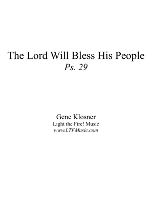 Book cover for The Lord Will Bless His People (Ps. 29) [Octavo - Complete Package]