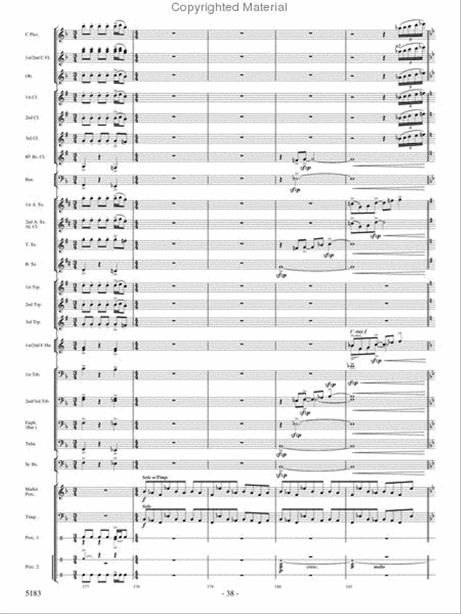 Portrait of Freedom Concert Band scores gallery preview page 37