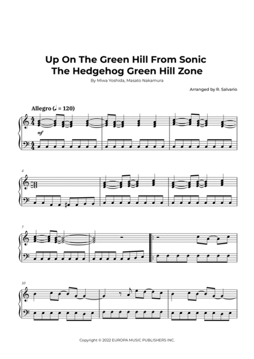 Up On The Green Hill From Sonic The Hedgehog Green Hill Zone image number null