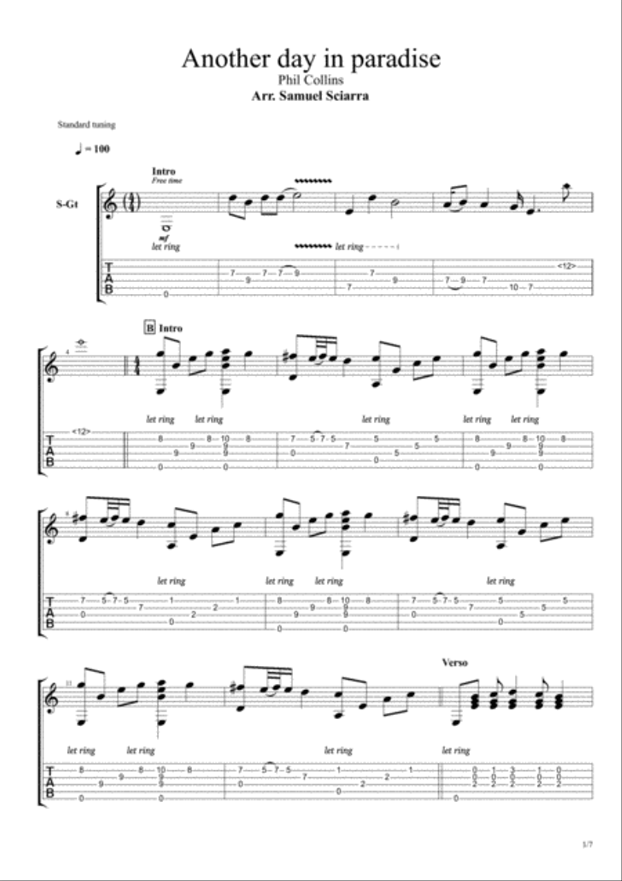 Another Day In Paradise Small Ensemble scores gallery preview page 1