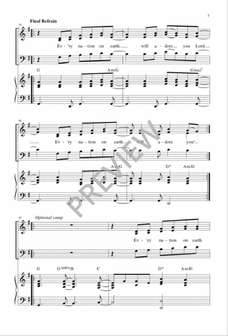 Every Nation on Earth Every Nation on Earth 3-Part scores gallery preview page 6