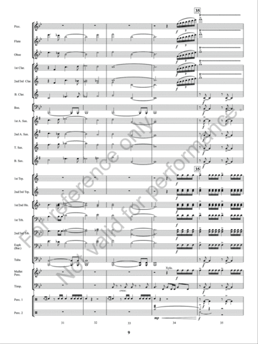 Sun Valley Flourish Concert Band scores gallery preview page 10