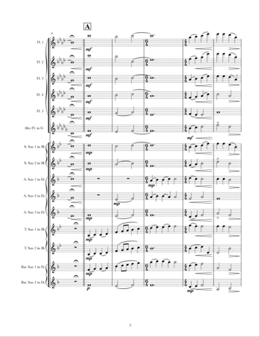 What The Tide Could Bring Woodwind Ensemble scores gallery preview page 2