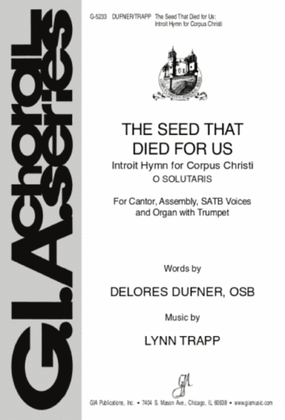 Book cover for The Seed That Died for Us - Instrument edition