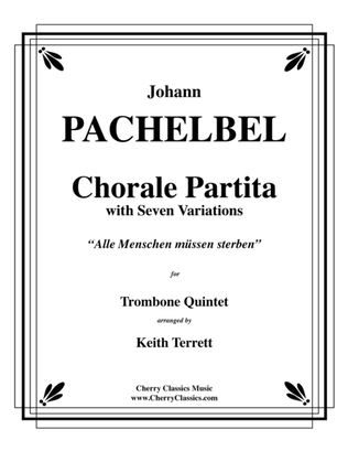 Book cover for Chorale Partita with Seven Variations for Trombone Quintet