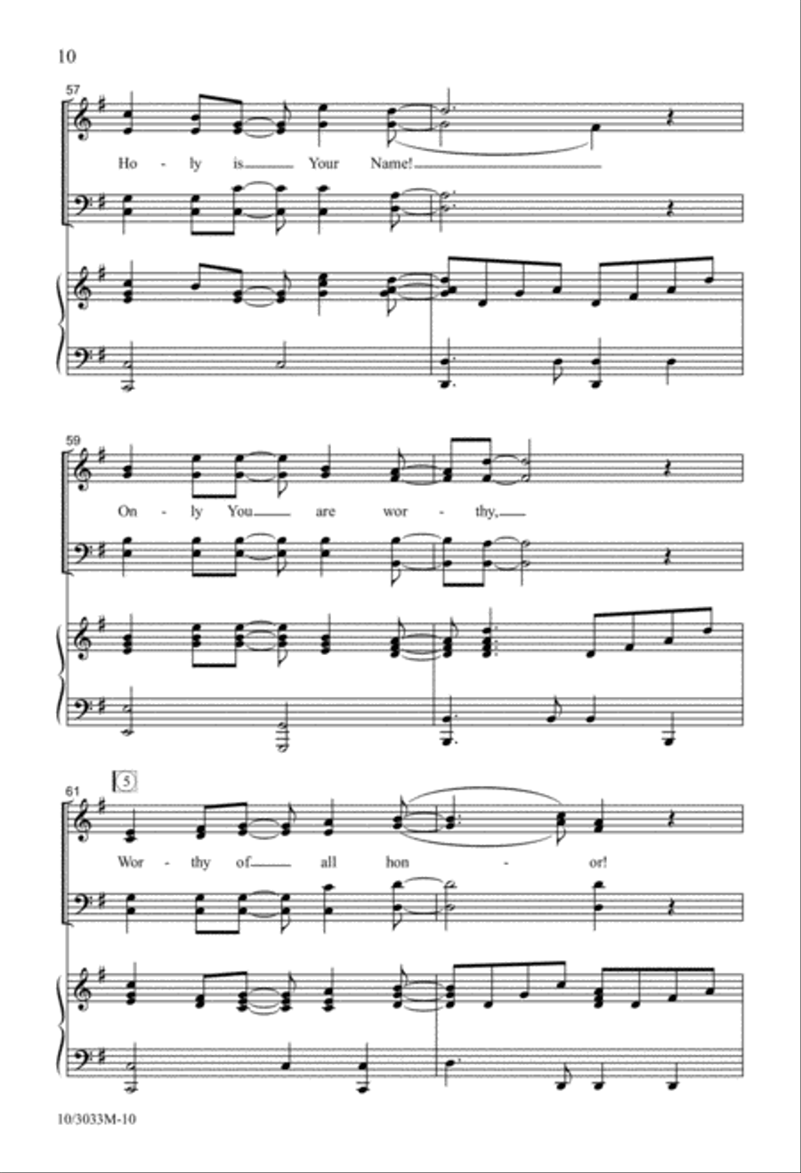 All the Praise 4-Part scores gallery preview page 10
