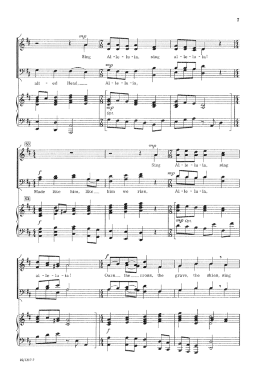 Sing Alleluia Sing Alleluia 4-Part scores gallery preview page 7