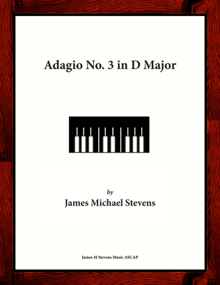 Book cover for Adagio No. 3 in D Major