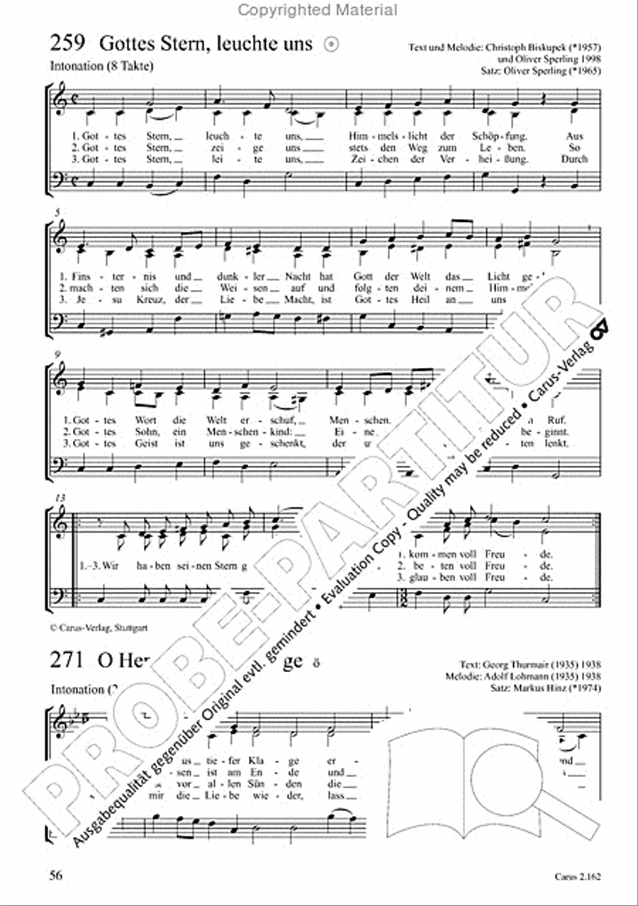 Chorbuch Gotteslob SAM 3-Part scores gallery preview page 57