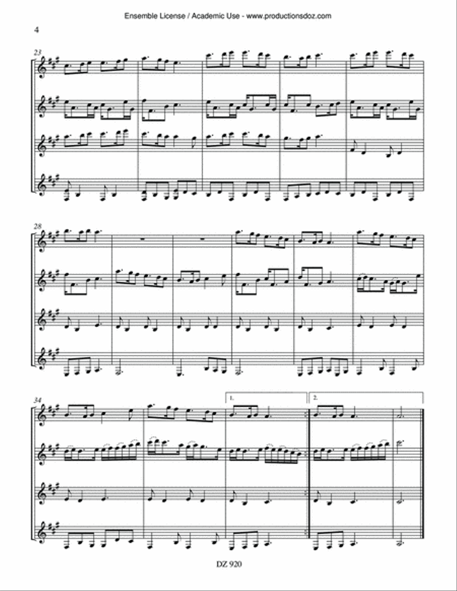 El Noy de la Mare El Noy de la Mare Guitar Ensemble scores gallery preview page 4