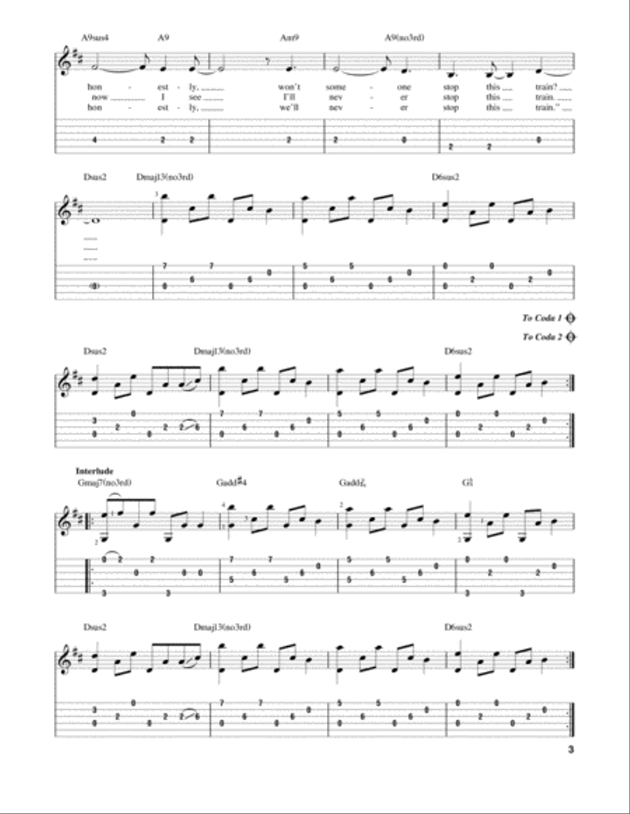 Stop This Train Acoustic Guitar scores gallery preview page 3