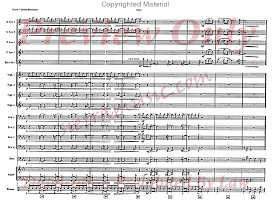 Stolen Moments Big Band scores gallery preview page 4