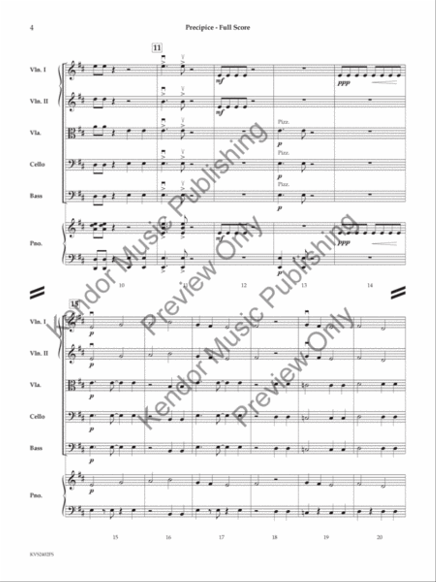 Precipice String Orchestra scores gallery preview page 5
