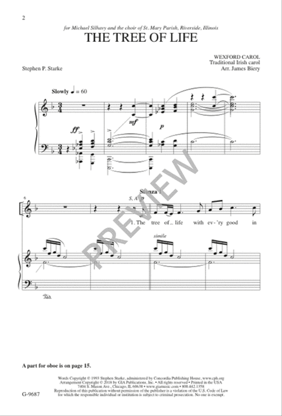 The Tree of Life 3-Part scores gallery preview page 3
