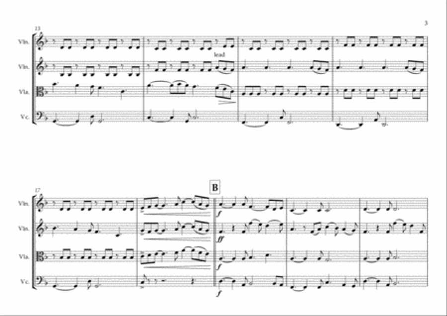 Perfect String Quartet scores gallery preview page 3