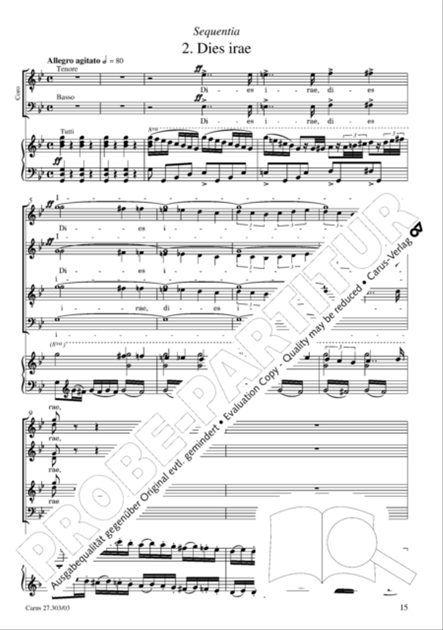 Messa da Requiem 4-Part scores gallery preview page 16