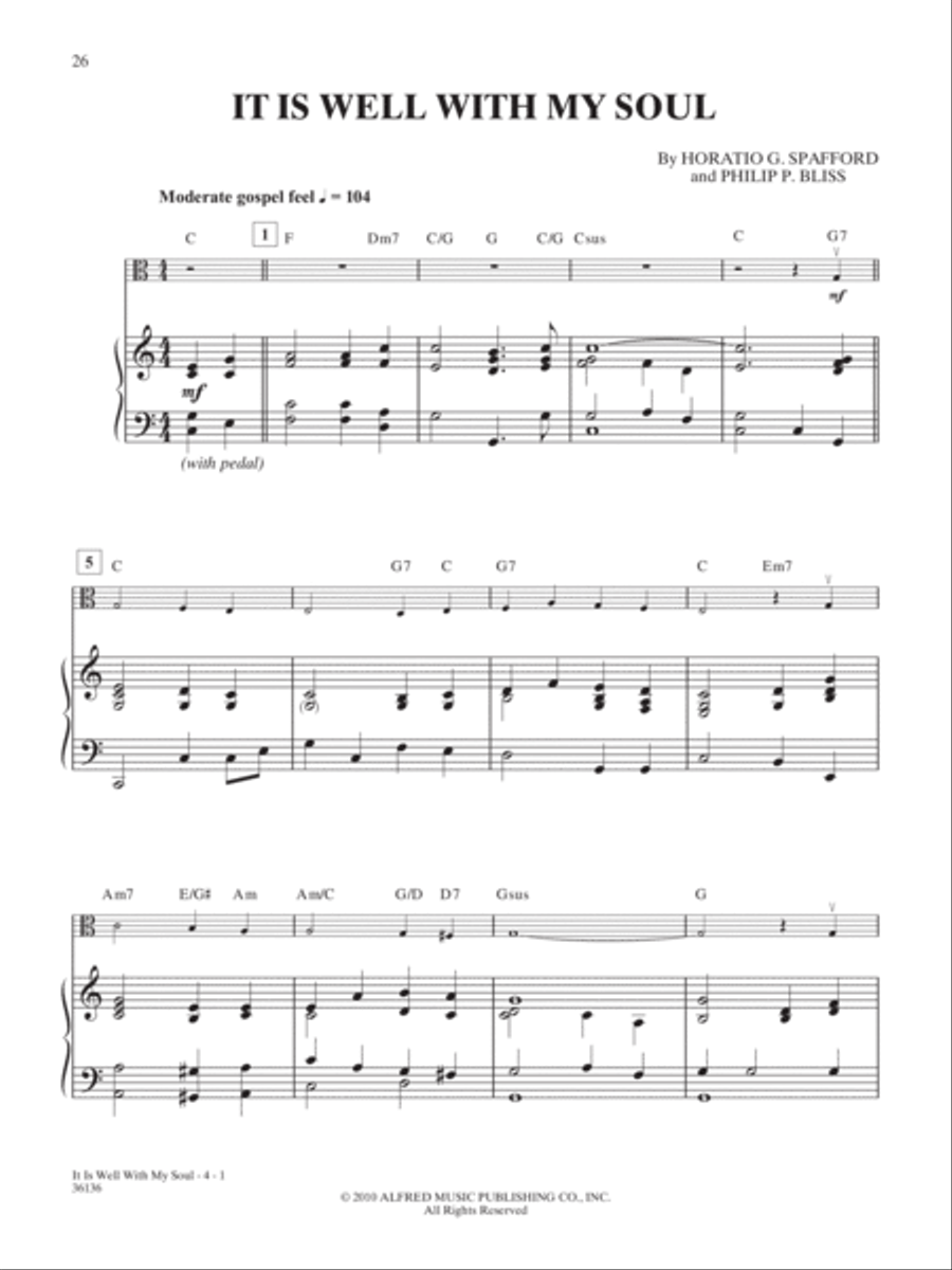Favorite Hymns Instrumental Solos for Strings String Orchestra scores gallery preview page 3