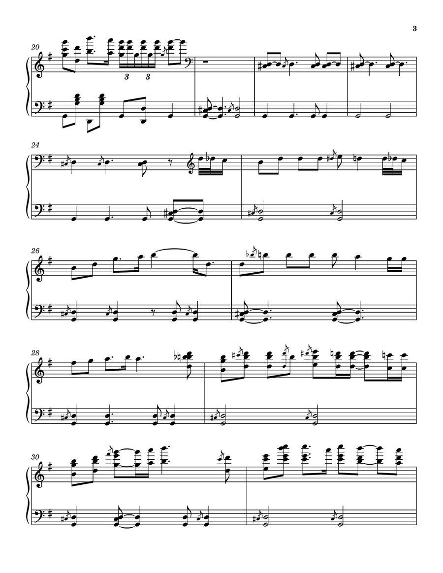 The Yellow Rose Of Texas Piano Solo scores gallery preview page 3