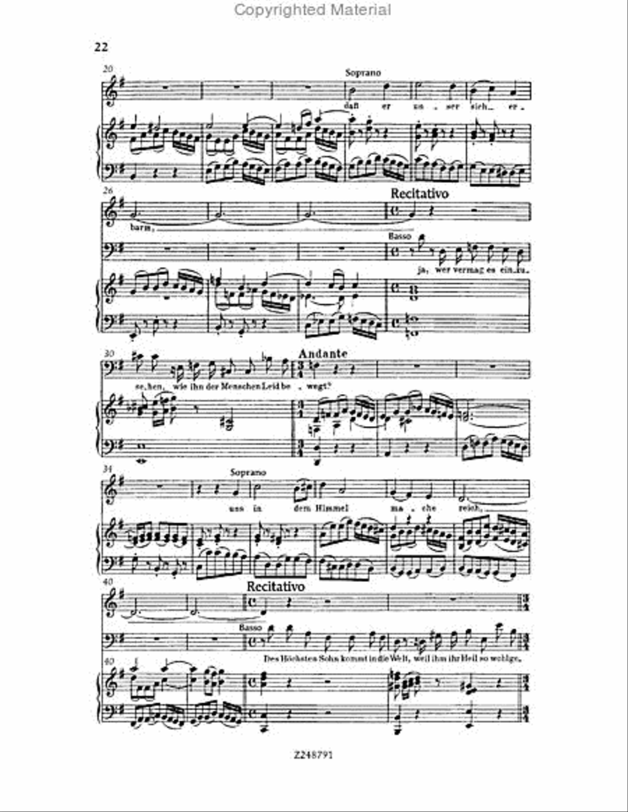 Christmas Oratorio, BWV 248 Choir scores gallery preview page 21