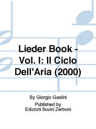 Lieder Book - Vol. I: Il Ciclo Dell'Aria (2000)