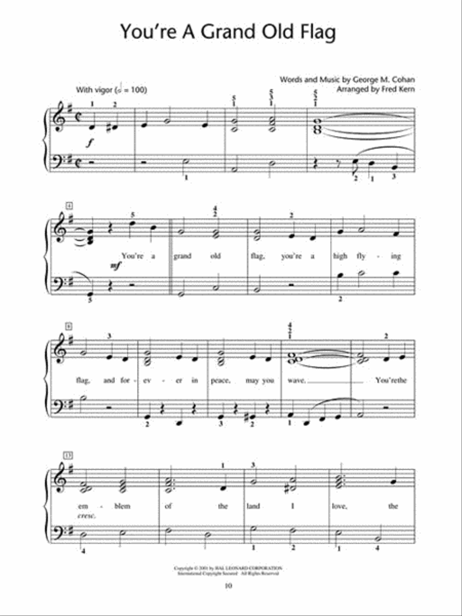 God Bless America® and Other Patriotic Piano Solos – Level 4 Piano Method scores gallery preview page 4