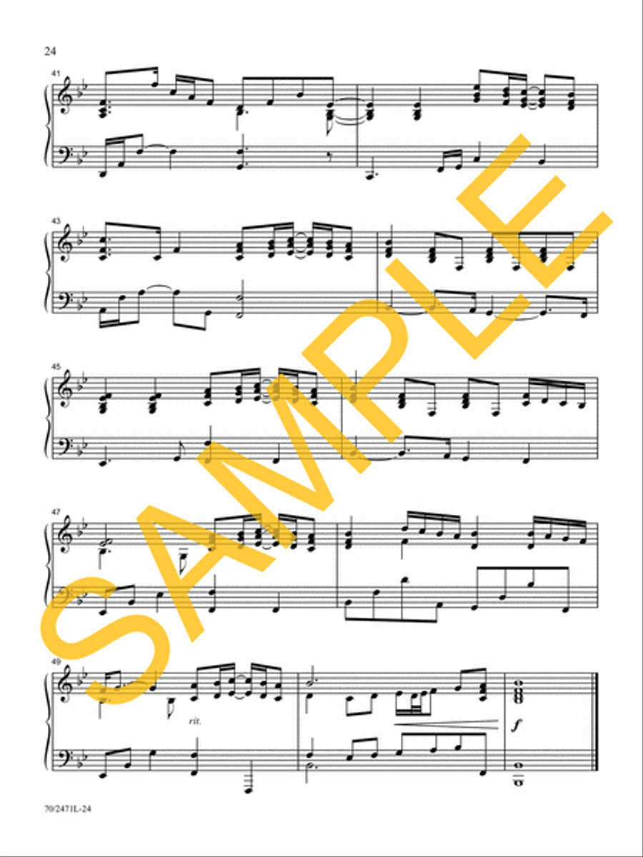 Through It All Piano Solo scores gallery preview page 17