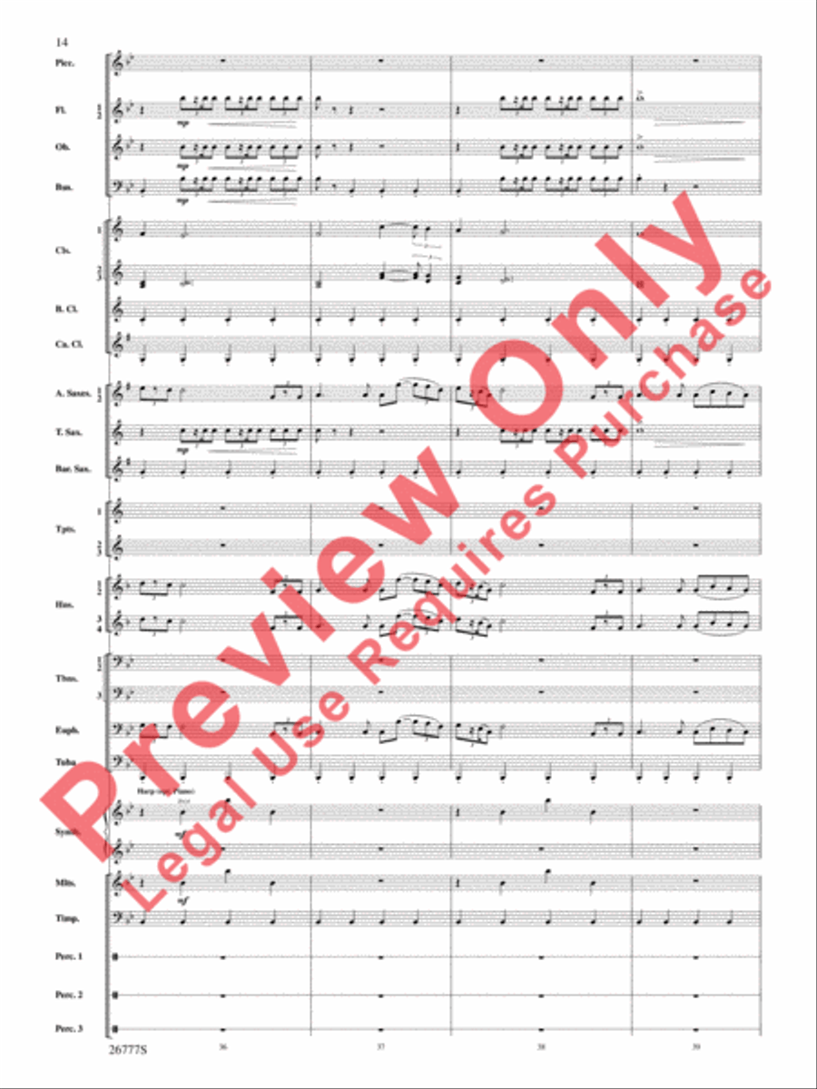 Soaring with John Williams Concert Band scores gallery preview page 15