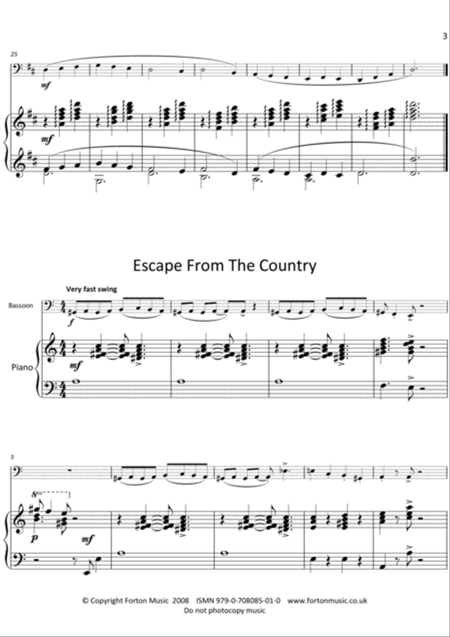 Collaborations 2 for bassoon and piano Bassoon Solo scores gallery preview page 3