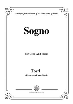 Book cover for Tosti-Sogno, for Cello and Piano