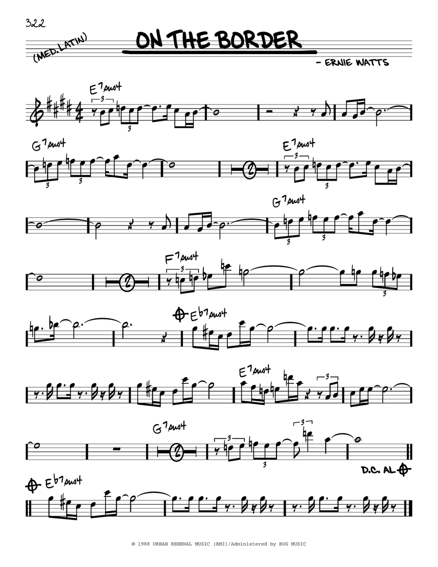On The Border On The Border Piano scores gallery preview page 1