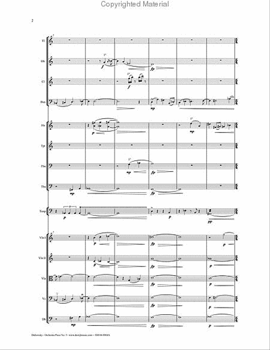 Orchestra Piece No 3 Full Score