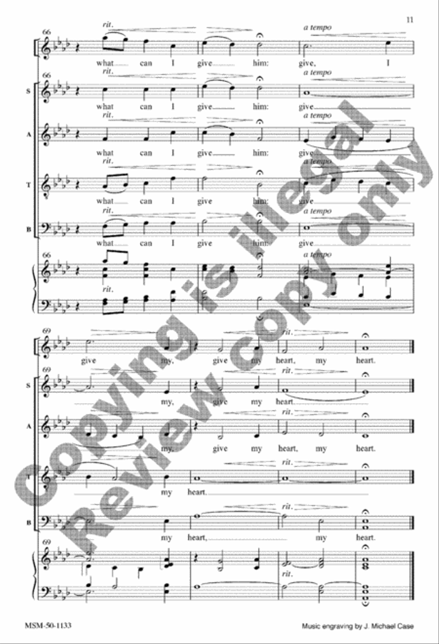 In the Bleak Midwinter Divisi scores gallery preview page 11